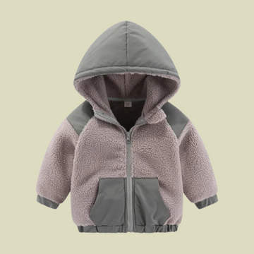 Winter Cartoon Zipper Kids Hooded Jacket