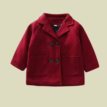 Kids Woolen Double Breasted Jacket