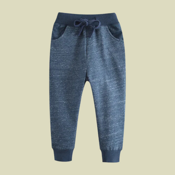 Solid Color Kids Sweatpants With Side Pockets