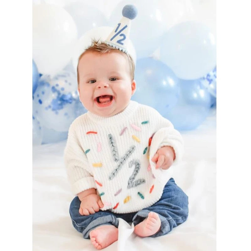 Personalized Baby Birthday Sweater