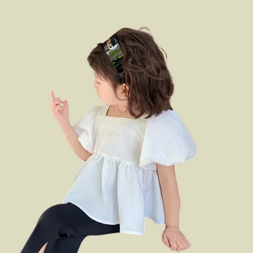Back Bow Puff Sleeve Top & Flare Pants Set – Trendy Two Piece Outfit