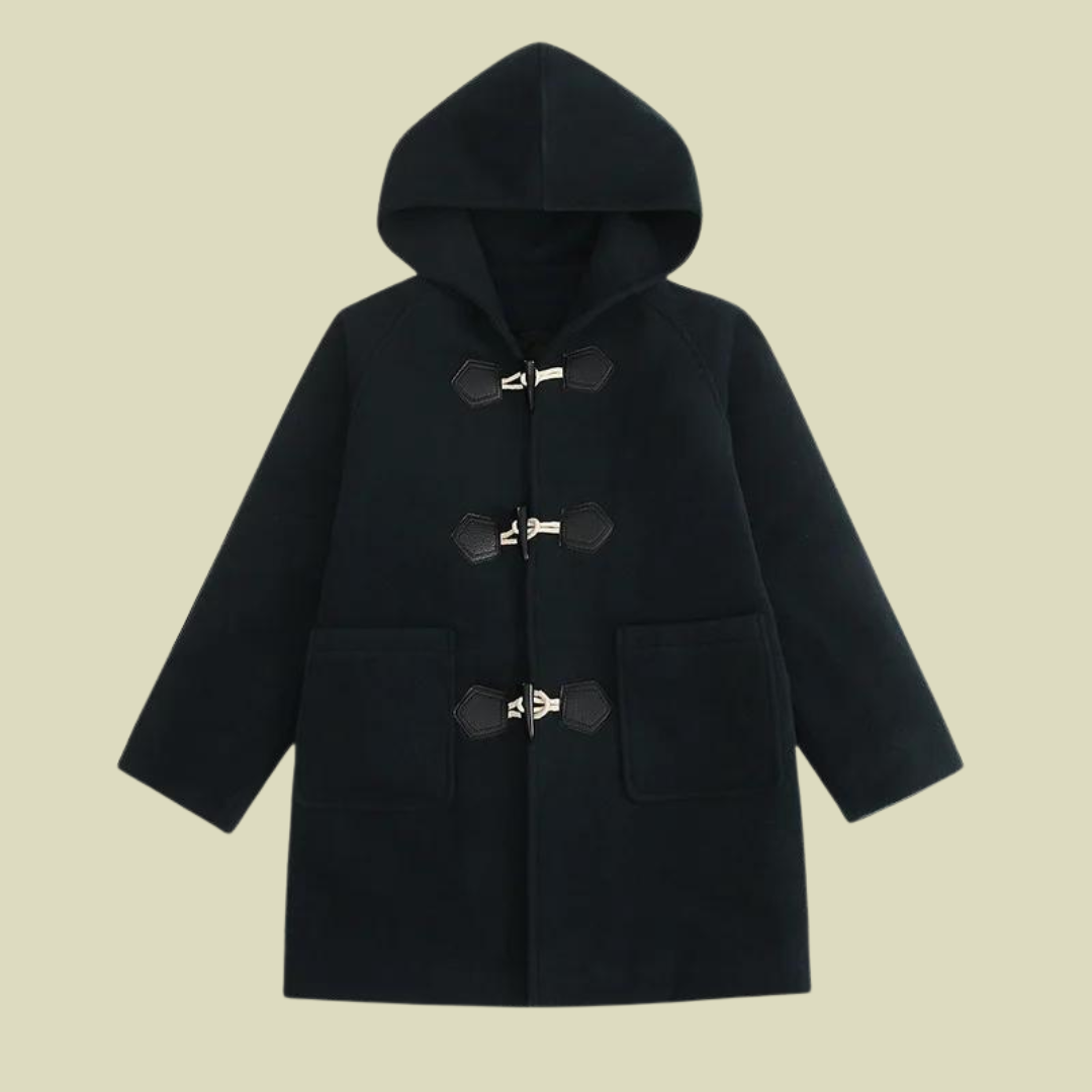 Boys Hooded Wool Coat