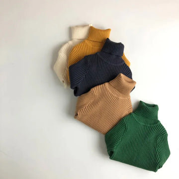 Soft Cotton Kids Turtleneck Sweaters