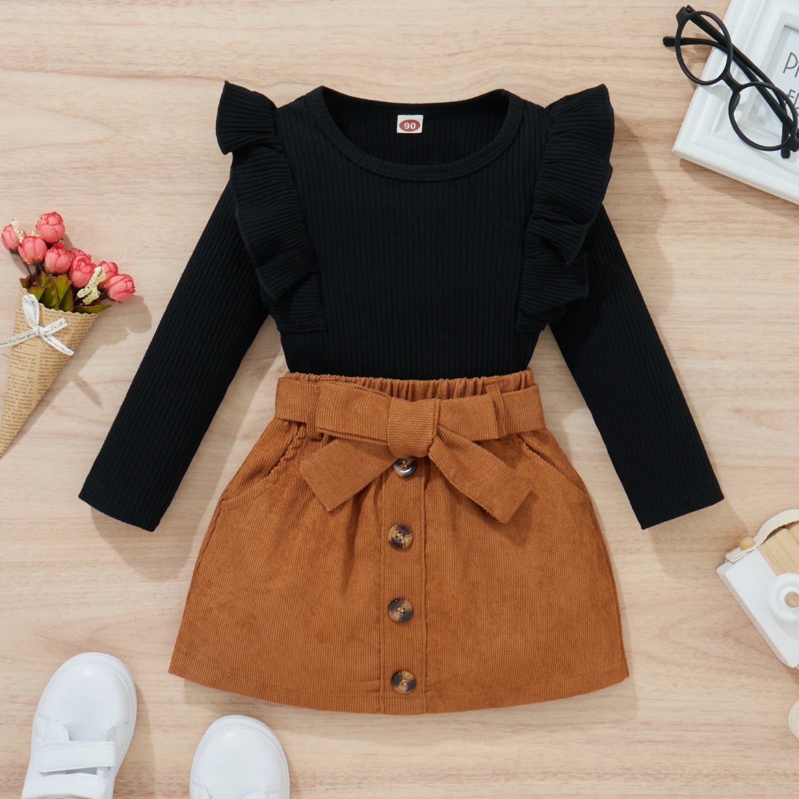 Toddler girl ruffle outfit

