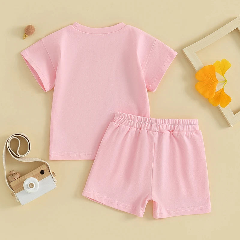 cute baby letter print clothes