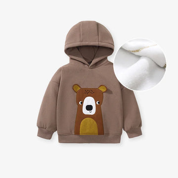Tiger Applique Hoodie for Kids