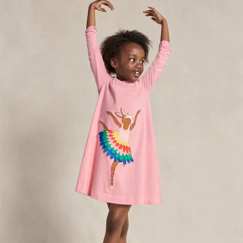  Princess -Dancing -Bunny -Long -Sleeve- Girls -Dresses .jpg