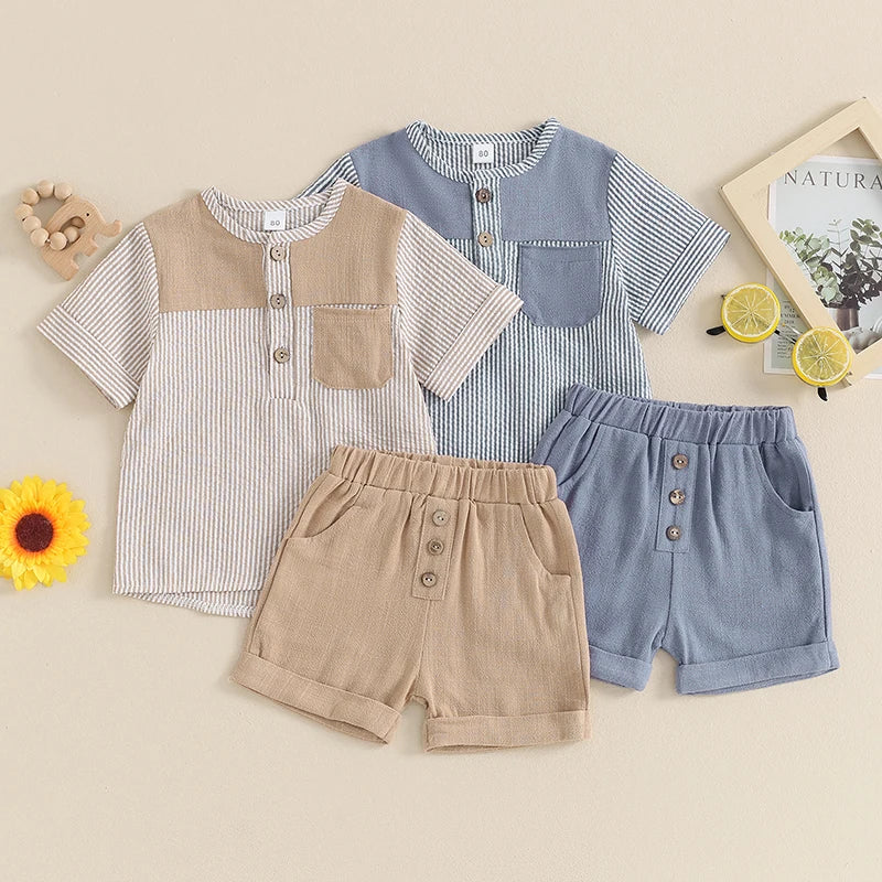 Striped- Print -Short- Sleeve- Summer- Clothes -Set.jpg