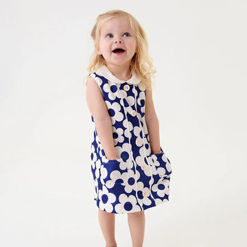 Floral Cotton Sleeveless Dress for Toddlers – Summer Princess Outfit