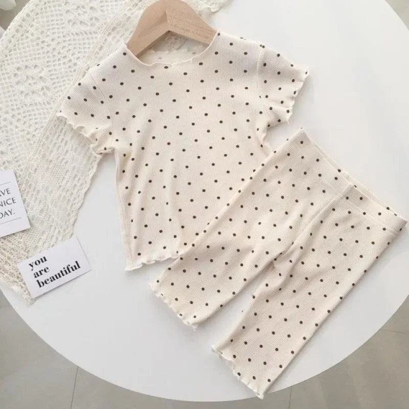 polka dot baby pajamas