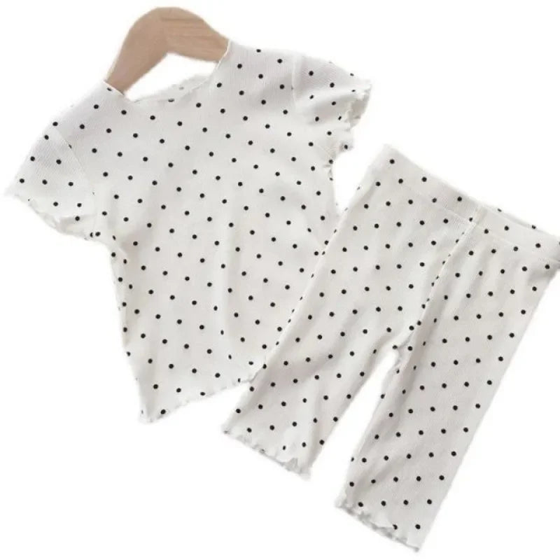 polka dot baby pajamas