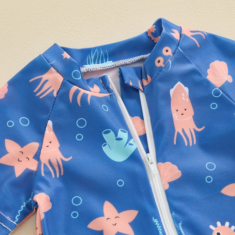 cartoon baby rash guard