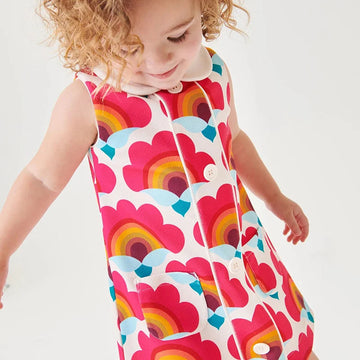 Floral Cotton Sleeveless Dress for Toddlers – Summer Princess Outfit