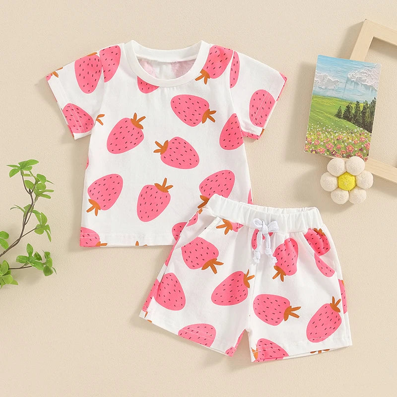 baby girl cotton polyester set