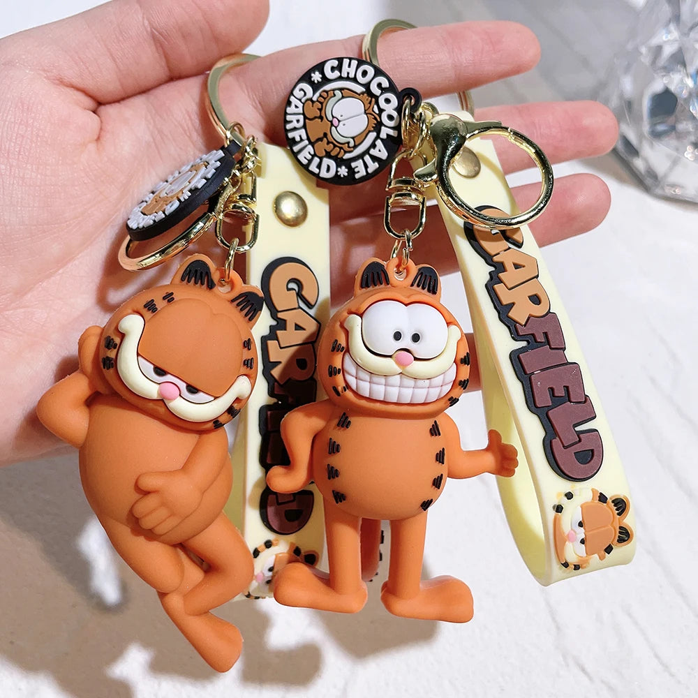 Garfield Cat Pendant- Action -Figures -Toys -Keychain .jpg