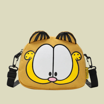 Garfield Cartoon Canvas Shoulder Bag – Cute Cat Crossbody Tote Purse